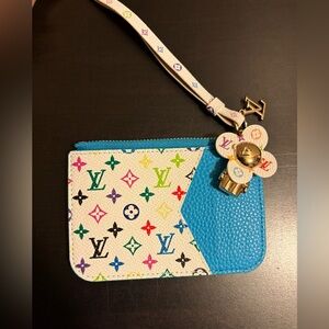 Vivienne Doll Multicolor Card Holder Wristlet
